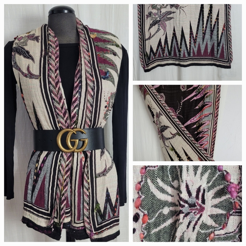 Floral Scarf / REVERSIBLE / - Picture 3 of 13